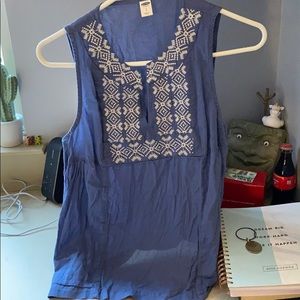 Aztec Navy Tank top